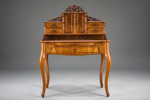 Pamono Louis Philippe Walnut Secretary Desk Hot