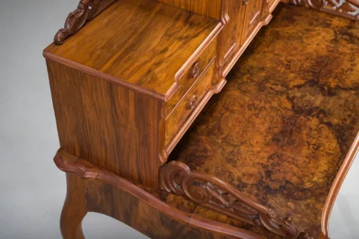 Pamono Louis Philippe Walnut Secretary Desk Hot