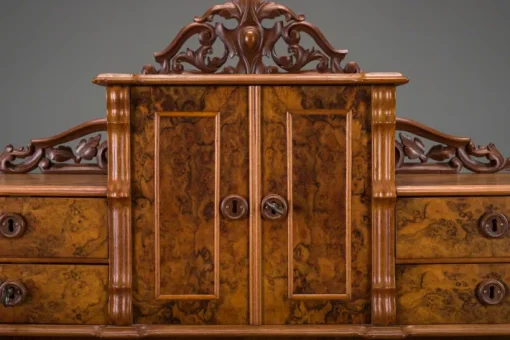 Pamono Louis Philippe Walnut Secretary Desk Hot