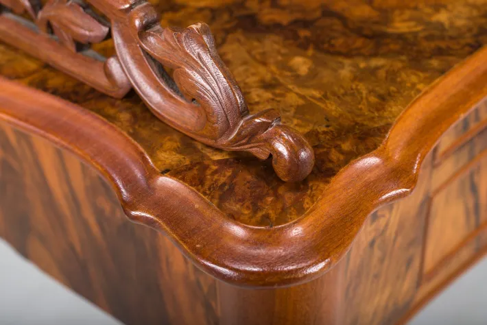 Pamono Louis Philippe Walnut Secretary Desk Hot