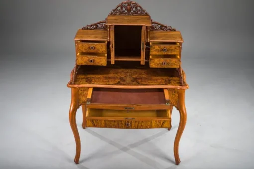 Pamono Louis Philippe Walnut Secretary Desk Hot