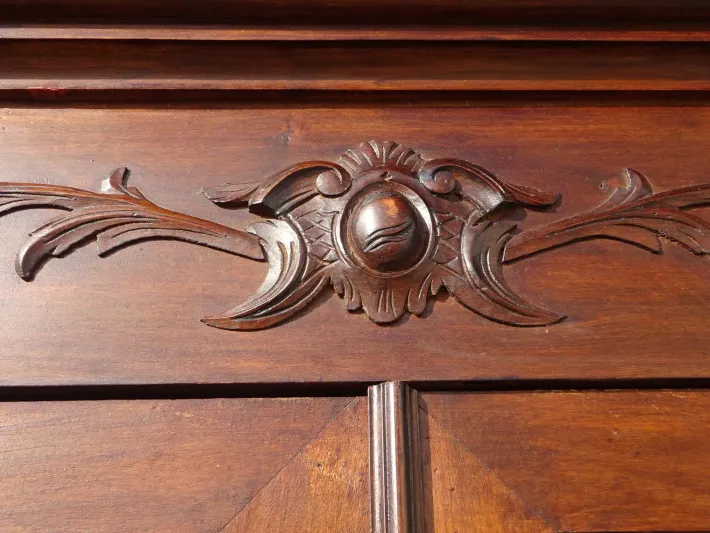 Pamono Louis Philippe Walnut Wardrobe, 1890s Hot