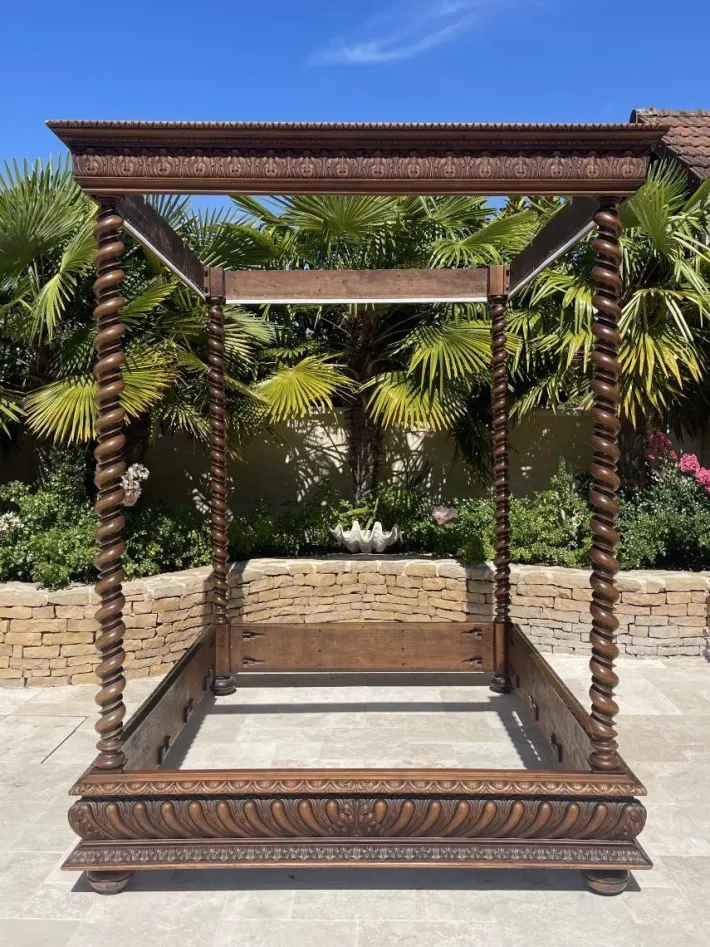 Pamono Louis XIII Style Château Four-Poster Bed Best