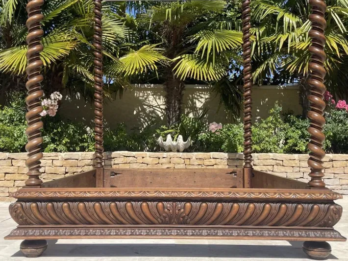 Pamono Louis XIII Style Château Four-Poster Bed Best