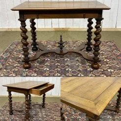 Pamono Louis XIII Style Desk in Walnut, 1800s Best