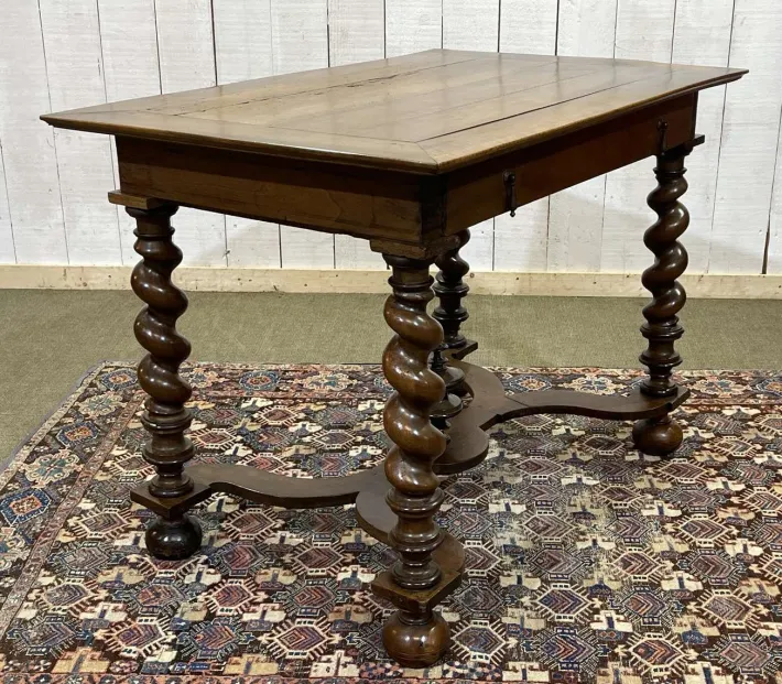 Pamono Louis XIII Style Desk in Walnut, 1800s Best