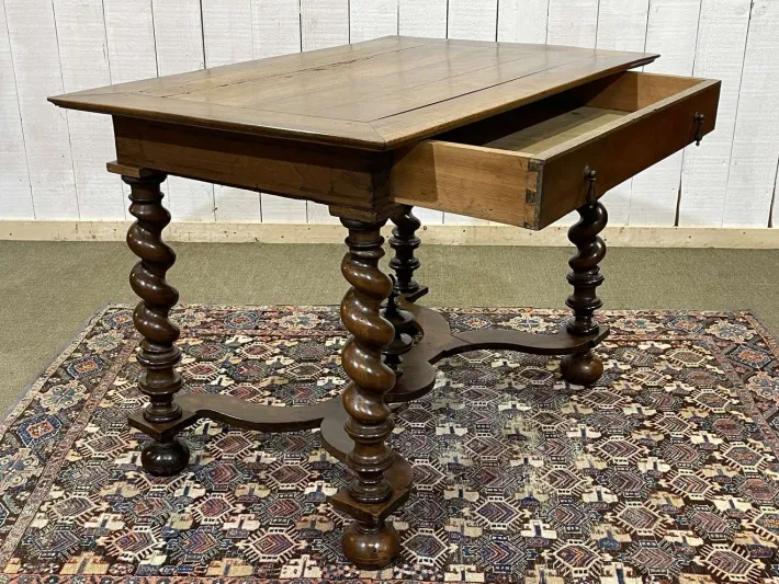 Pamono Louis XIII Style Desk in Walnut, 1800s Best