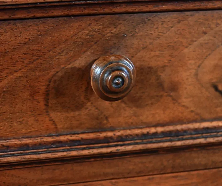 Pamono Louis XIII Style Game Table in Walnut and Marble, Early 20th Century Clearance