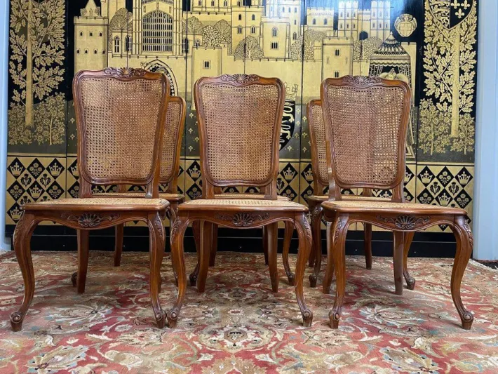 Pamono Louis XV Cane Chairs, Set of 6 Online