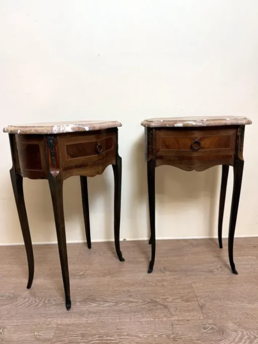 Pamono Louis XV Ceremonial Tables in Precious Wood, Set of 2 Sale