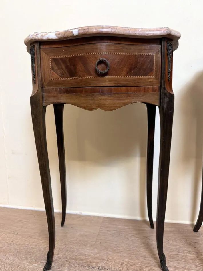 Pamono Louis XV Ceremonial Tables in Precious Wood, Set of 2 Sale