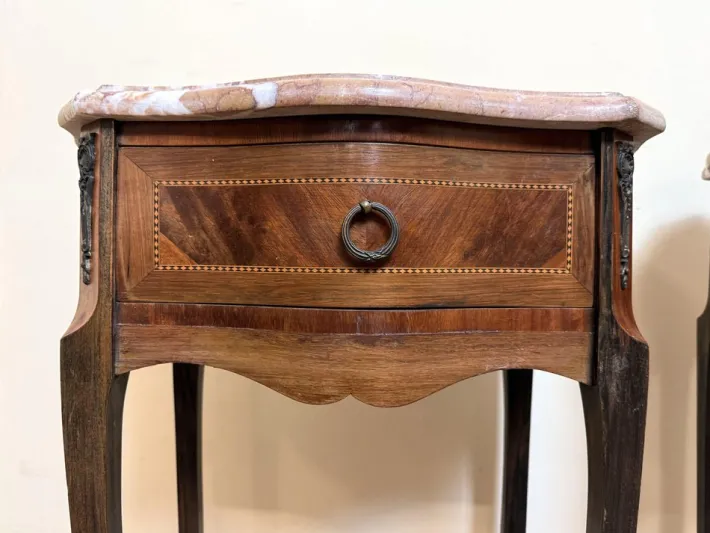 Pamono Louis XV Ceremonial Tables in Precious Wood, Set of 2 Sale