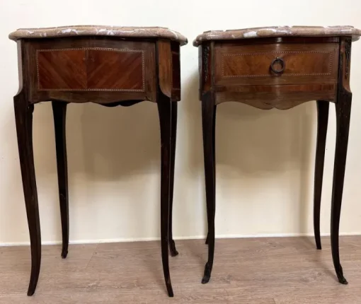 Pamono Louis XV Ceremonial Tables in Precious Wood, Set of 2 Sale