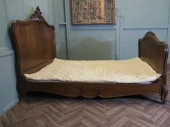 Pamono Louis XV French Golden Walnut Bed New