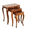 Pamono Louis XV French Nesting Tables in Walnut, 1930, Set of 3 Hot