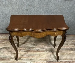 Pamono Louis XV Game Table in Marquetry Outlet