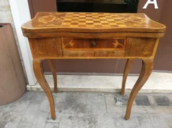 Pamono Louis XV Inlaid Wood Game Table Hot