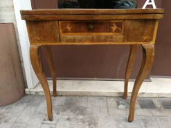 Pamono Louis XV Inlaid Wood Game Table Hot