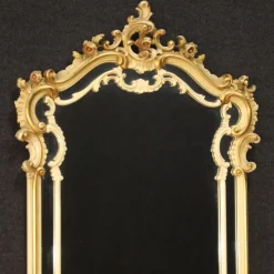 Pamono Louis XV Italian Console with Mirror, 1960s, Set of 2 Hot