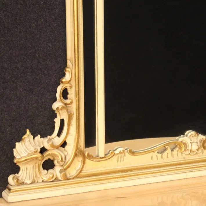 Pamono Louis XV Italian Console with Mirror, 1960s, Set of 2 Hot