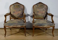 Pamono Louis XV Living Room Set in Walnut, 1920s, Set of 5 Sale