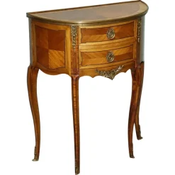 Pamono Louis XV Marquetry Side Table Nightstand with Gilt Gold Mounts Hot