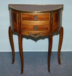 Pamono Louis XV Marquetry Side Table Nightstand with Gilt Gold Mounts Hot