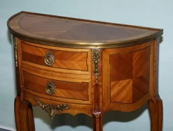 Pamono Louis XV Marquetry Side Table Nightstand with Gilt Gold Mounts Hot