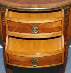 Pamono Louis XV Marquetry Side Table Nightstand with Gilt Gold Mounts Hot