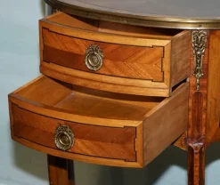 Pamono Louis XV Marquetry Side Table Nightstand with Gilt Gold Mounts Hot