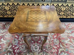 Pamono Louis XV Marquetry Style Games Table