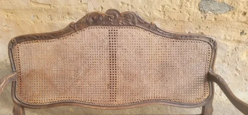 Pamono Louis XV Rattan Bench, 19th Century Best