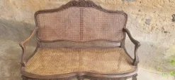 Pamono Louis XV Rattan Bench, 19th Century Best