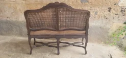 Pamono Louis XV Rattan Bench, 19th Century Best