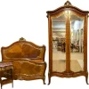 Pamono Louis XV Style Bedroom Set in Rosewood, 1890s, Set of 3 Sale