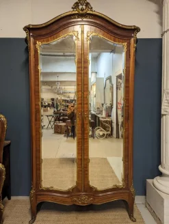 Pamono Louis XV Style Bedroom Set in Rosewood, 1890s, Set of 3 Sale