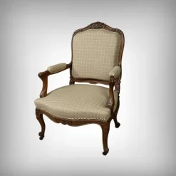 Pamono Louis XV Style Beechwood Armchair, Mid-19th Century Clearance