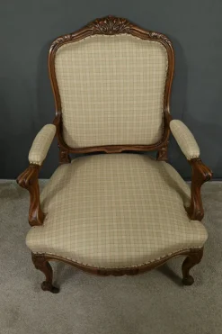 Pamono Louis XV Style Beechwood Armchair, Mid-19th Century Clearance