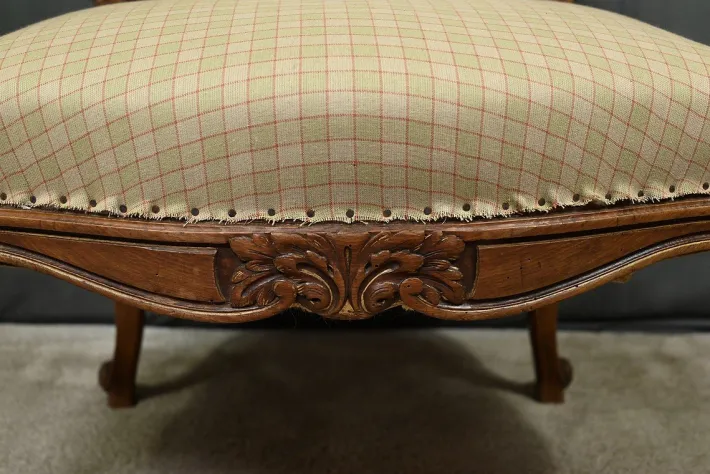 Pamono Louis XV Style Beechwood Armchair, Mid-19th Century Clearance