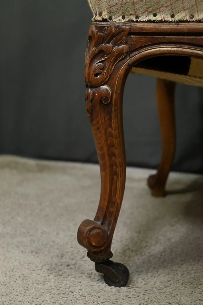 Pamono Louis XV Style Beechwood Armchair, Mid-19th Century Clearance