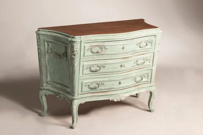 Pamono Louis XV Style Chest of Drawers in Walnut, 1950s Best