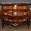 Pamono Louis XV Style Commode in Marquetry, 1940s Clearance