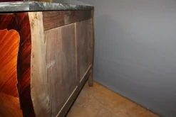 Pamono Louis XV Style Commode in Marquetry, 1940s Clearance