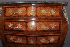 Pamono Louis XV Style Commode in Marquetry, 1940s Clearance
