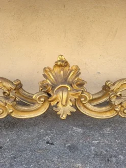Pamono Louis XV Style Gilded Wood Console, 19th Century
