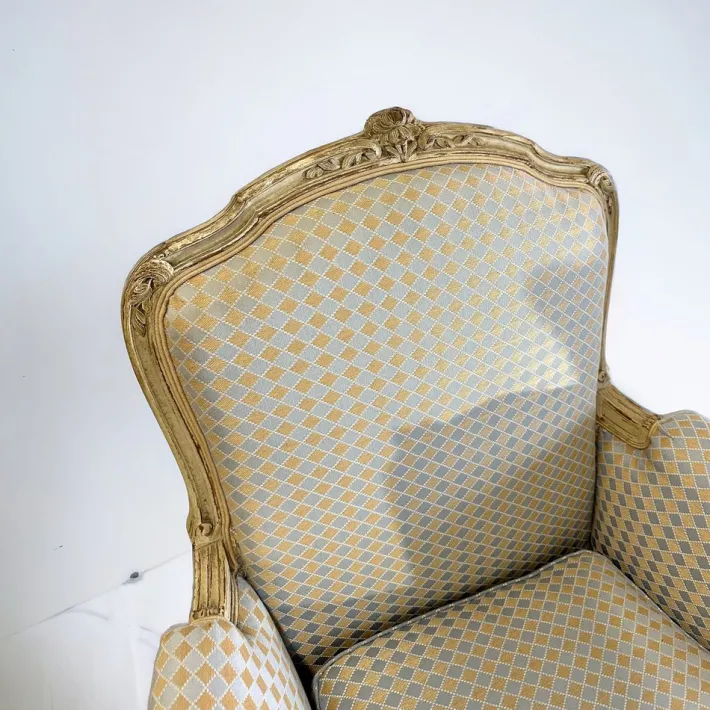 Pamono Louis XV Style Living Room in Lacquered Wood, 1900, Set of 3 Outlet