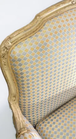 Pamono Louis XV Style Living Room in Lacquered Wood, 1900, Set of 3 Outlet