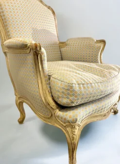 Pamono Louis XV Style Living Room in Lacquered Wood, 1900, Set of 3 Outlet