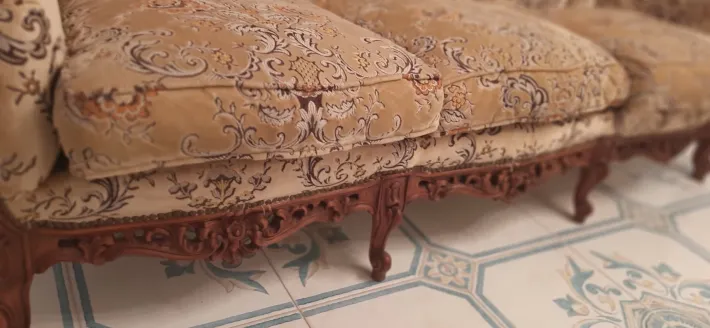 Pamono Louis Xv Style Living Room Sofa and Armchairs from La Permanente Mobili Cantù, 1970s, Set of 3 Clearance