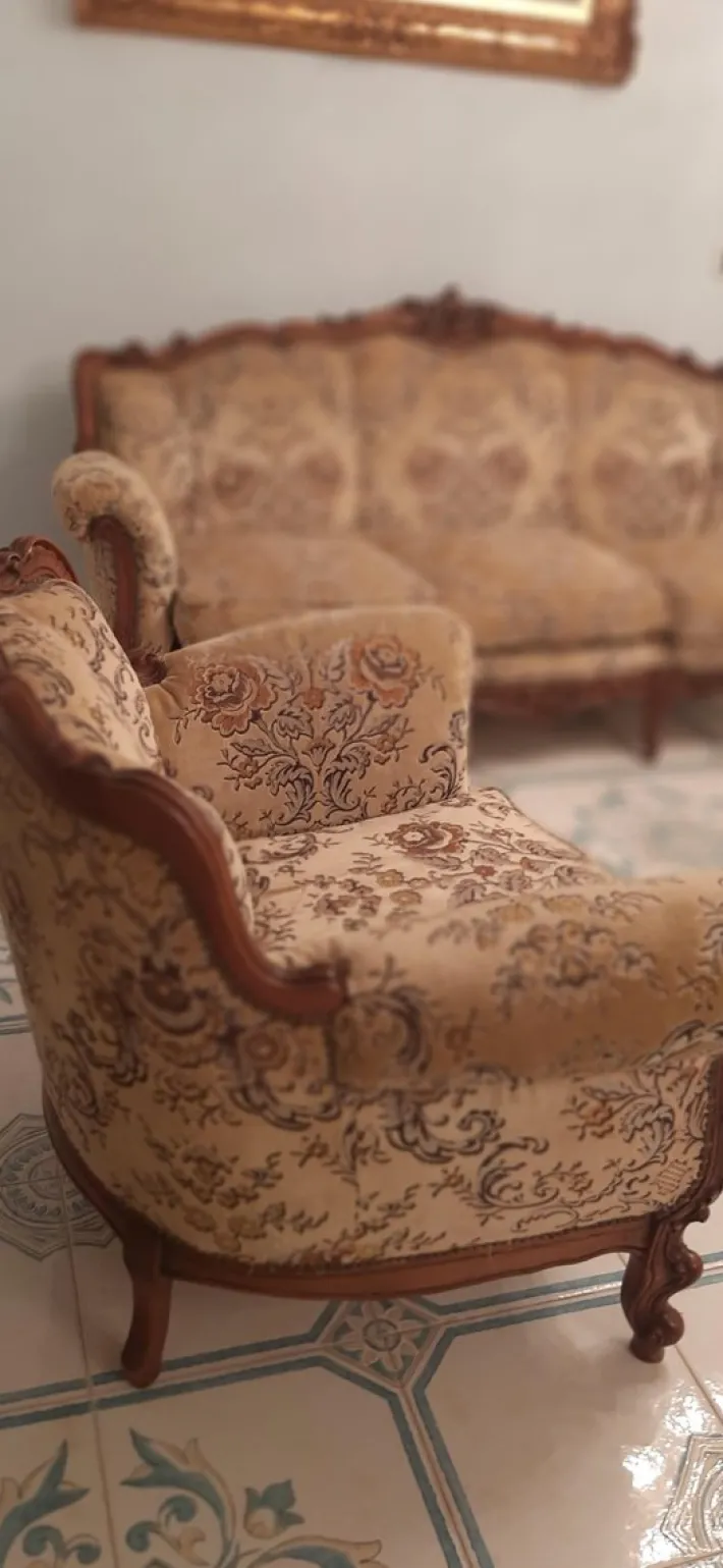 Pamono Louis Xv Style Living Room Sofa and Armchairs from La Permanente Mobili Cantù, 1970s, Set of 3 Clearance